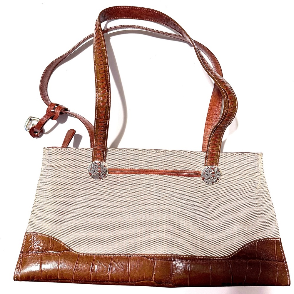 🤎👜🤎🐆Brighton Brown and Cream Shoulder Bag